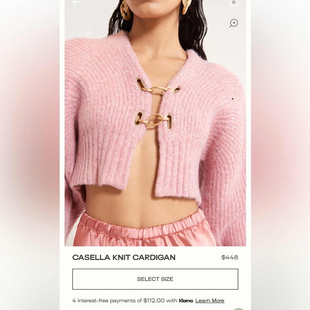 Cult Gaia Casella Cardigan worn once size xs